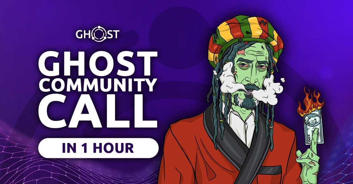 realGhostChain's tweet photo. π£ #GHOST Community Call Q2 2024 π£
β± Join us IN 1 HOUR
β
100 $GMV to 1 Lucky Winner
π https://t.co/1gUjebMCAh
#ghostAuction https://t.co/tyqFfmwZ65