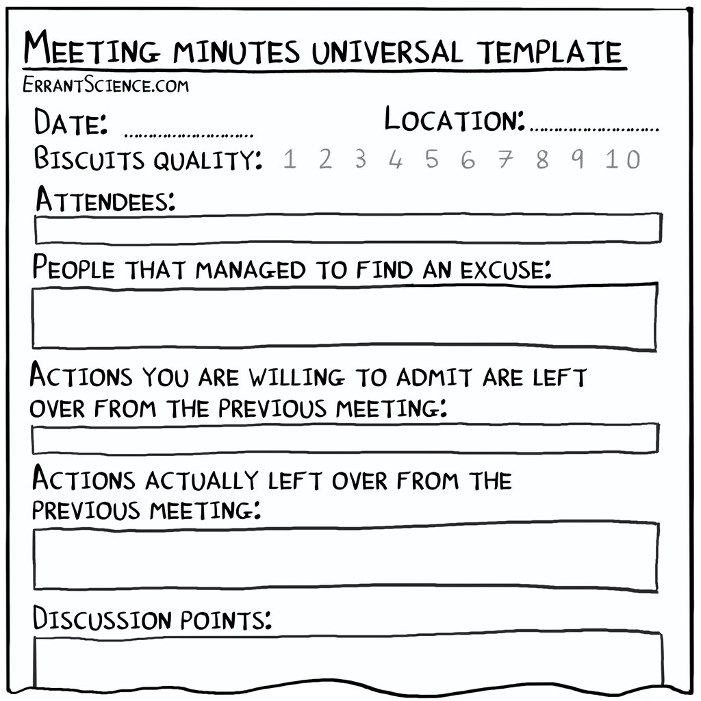 You'll find meeting minutes are so much easier to write if you use this universal template 🗒️