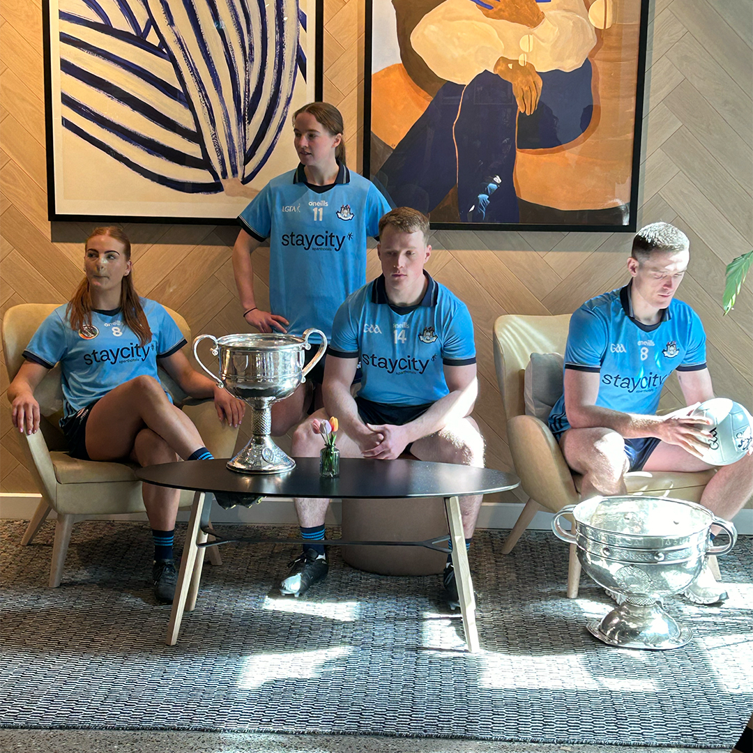 Staycity hosted @DubGAAOfficial players on Tuesday at their fabulous city centre Aparthotel, and we had the pleasure of going behind the scenes on the day. 📸 We are supporting @Staycity's activation of this new sponsorship in partnership with @Legacy_Comms and @TenthManHello.