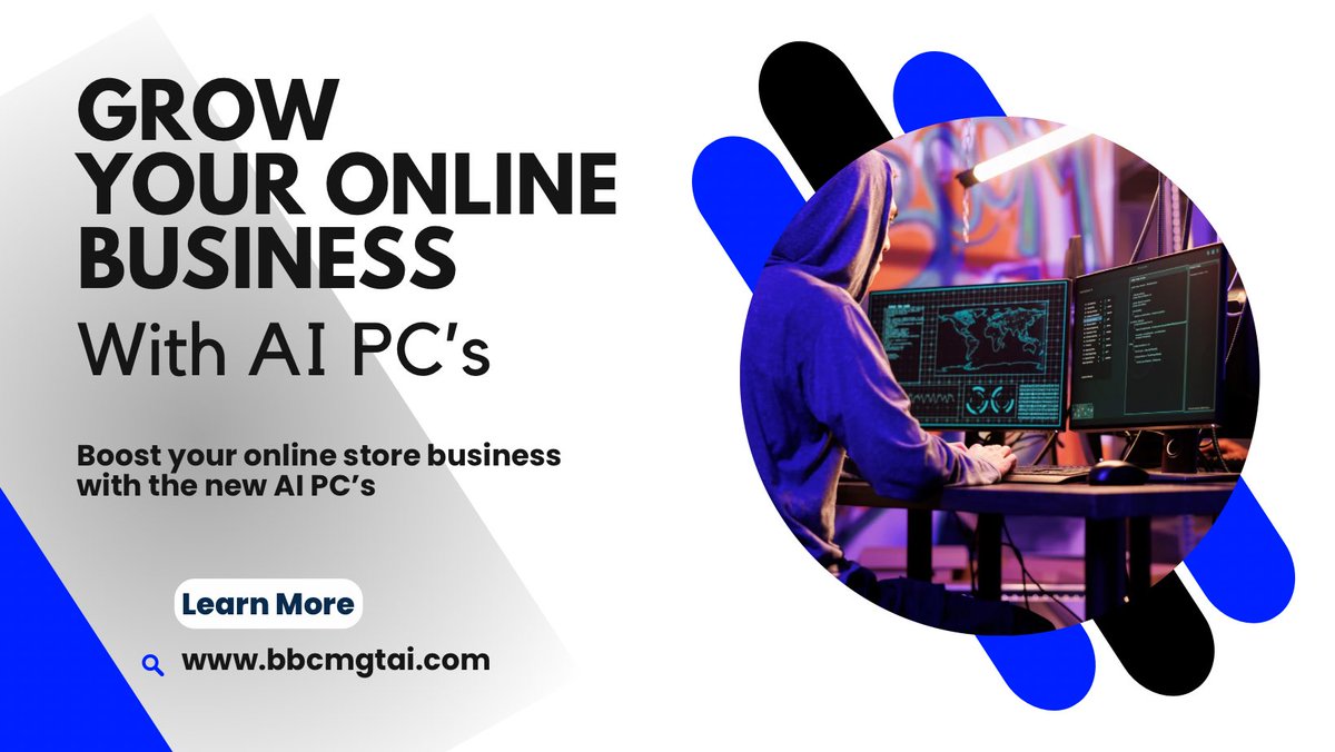 bbcmgtai's tweet photo. 🚀 Exciting News for Online Businesses! 🚀

Looking to take your online business to the next level? 📈 Harness the power of Artificial Intelligence (AI) Personal Computers (PCs) to supercharge your growth and drive success! 🌟 https://t.co/auoLaeJKiU