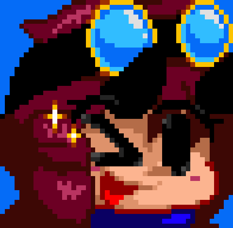 StarryBarieNSFW's tweet photo. Just a cute badge #gf #GIRLFRIEND #fnf #gfart #vssonicexe #fridaynightfunkin #pixelart https://t.co/JI4x4NZMPH