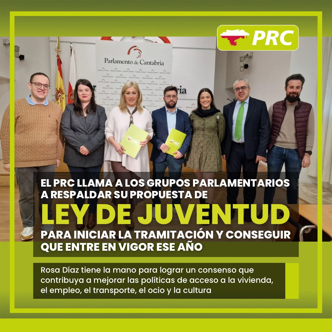 prcantabria's tweet photo. 💢 La iniciativa ha sido impulsada por Juventudes Regionalistas de #Cantabria @jrcantabria 

🟢 La propuesta regionalista incluye medidas de acceso a #vivienda y #empleo, gratuidad del #TransportePublico y mejora de los estudios de #FormaciónProfesional, entre otras. https://t.co/bTggApwTkN