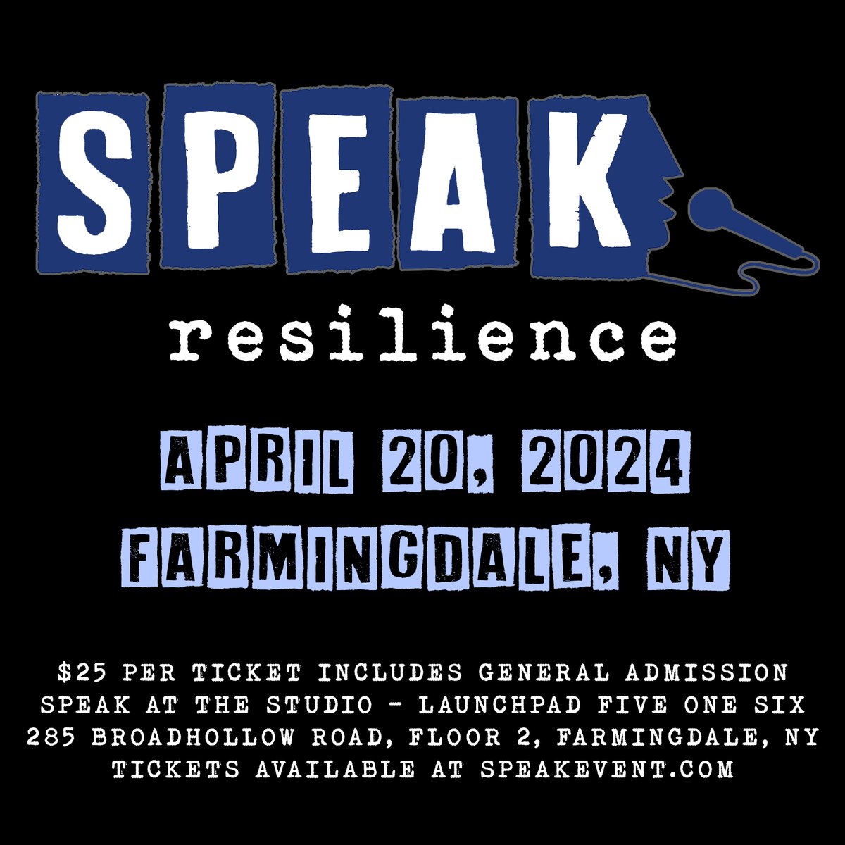 AndreaWilWoods's tweet photo. TODAY is the day! Let's talk about #resilience at @speak_event at 1PM EST in #longisland #newyork. Buy your tickets today! https://t.co/4LaENpFfVz https://t.co/YnIyIIbAec