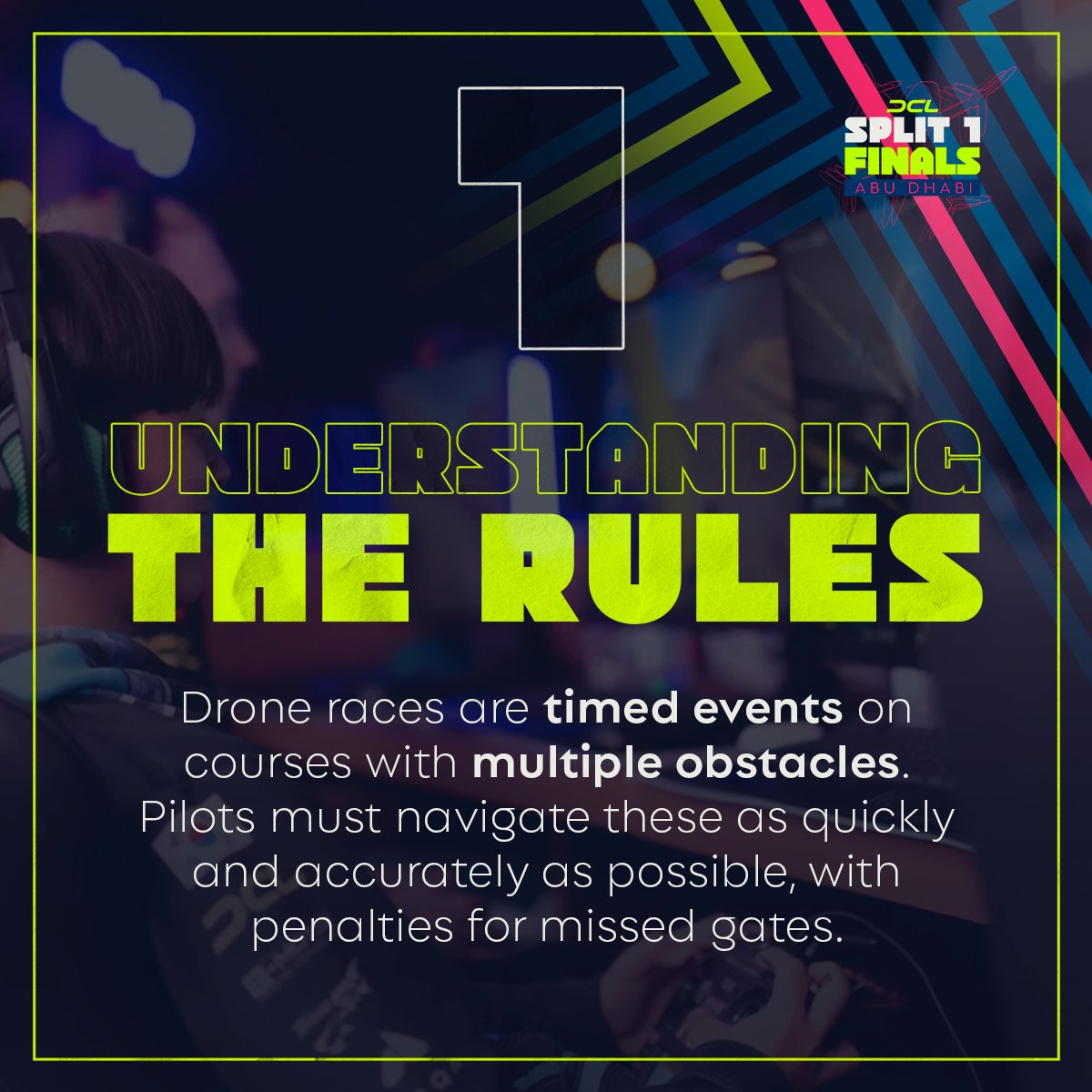 DroneChampionsL's tweet photo. Welcome to the definitive Drone 101 Guide, designed to fast-track your understanding of professional drone racing.

Join us in Abu Dhabi for DCL24 Split 1 Finale from April 25-27, 2024, at the renowned @ymcofficial.

#DCL24 #AbuDhabi #A2RL #Driftx #DCL24split1 #DCL24split1finals https://t.co/BXgmOSdTcI