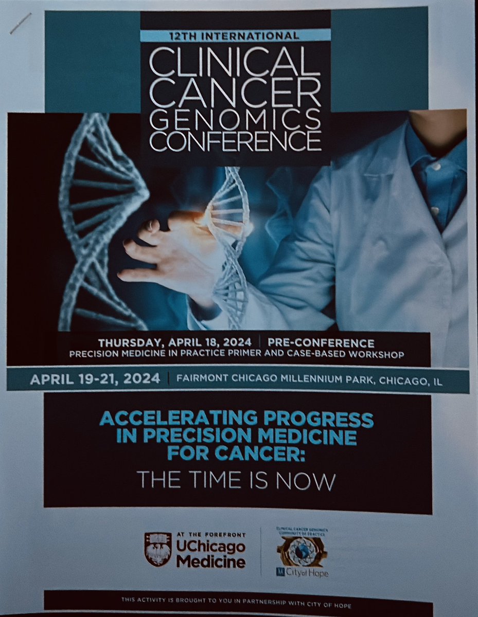 What a GREAT meeting from Dr. Olopade @UCCancerCenter and Dr. Blazer @cityofhope re: #cancergenomics #cancer #cancerresearch! HIGHLY recommended 👏🏻👏🏻with int’l speakers! 🙏🏻 for asking me to speak on #earlyonset #crc. @VUMC_Cancer @VUMCDiscoveries @VUMCHemOnc