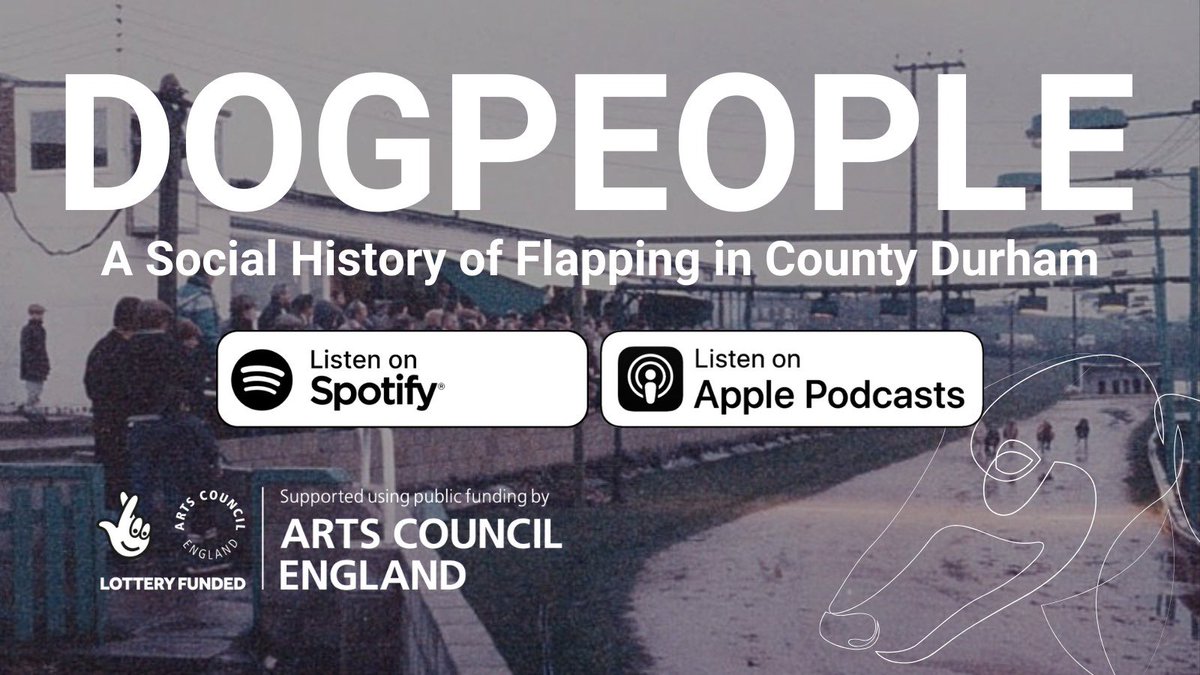 Launch day!! I’m beyond proud to have been a part of this #ACEsupported podcast all about flapping in County Durham. @louise__powell is a tour de force when it comes to preserving the voices and stories of this amazing community. Please listen and share! 

tinyurl.com/dogpeoplepodca…