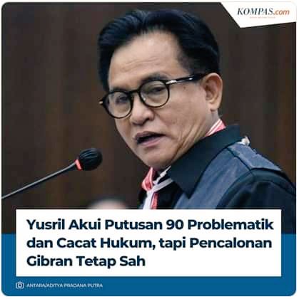 CACAT HUKUM tetapi sah ? Haqul yaqin ini adalah omongan orang yang sedang terdesak 'Kebutuhan Duniawi' plus sakau mabok obat tidur 😎