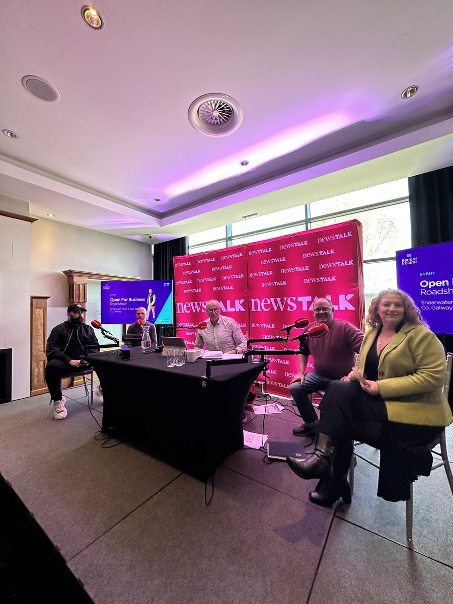 @CNaM_ie @bobbykerr @EddieShanahan Next up on today’s ‘Open For Business’ live from Ballinasloe, Co Galway📍: @bobbykerr chats with Tommie Costello, Padraig Fahy, Thereise O’Mahoney and Raj Lyons! 💡 Listen live, with thanks to @CNaM_ie 📻