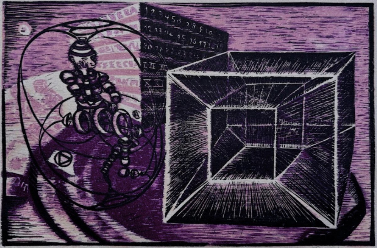 CriptoPandora's tweet photo. @geavision_xyz @NFT__cc @bysimonerisi @briancattelle Hi all, old and new friends;
here our first submission✨
Untitled, a research on the fourth dimension as a perspective of thought by LAC, Luis Alberto Cutrone. Digitized four-matrix engraving curated by Liliana Spadaro.
More: https://t.co/bPdDnQfU9f
#nftcc #art #criptopandora https://t.co/xycl6xZQRz