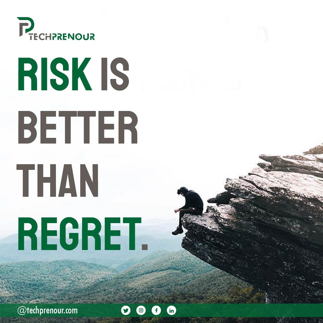 Taking chances is better than looking back with regret. Jump into new experiences, because each one brings a chance to learn and grow. Don't let fear stop you; grab hold of opportunities and enjoy the ride!

#techprenour #quoteoftheday #TakeChances #NoRegrets #SeizeOpportunitie