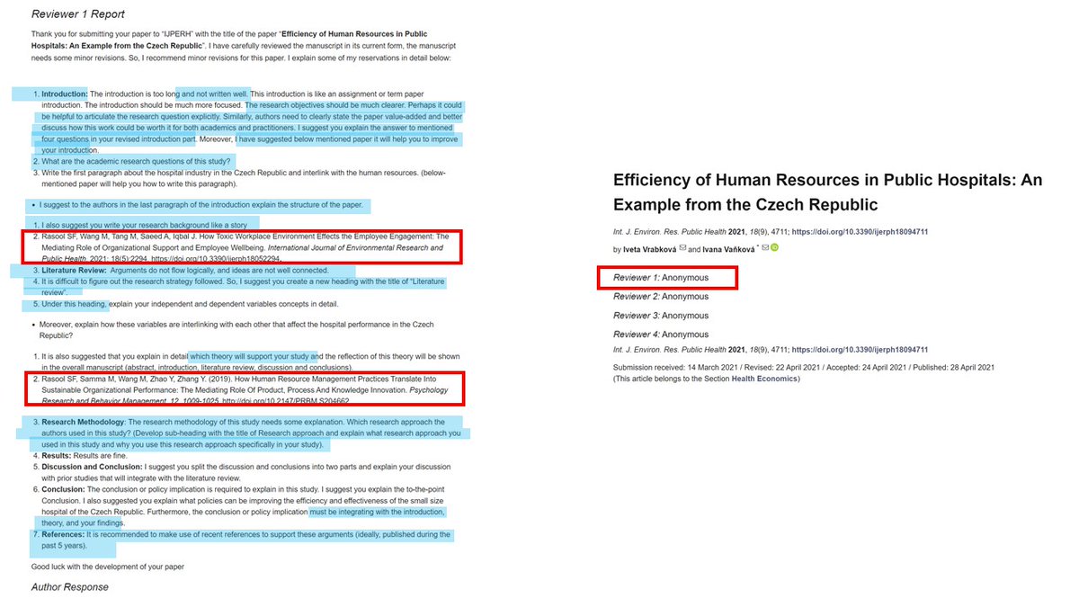 maoviedogarcia's tweet photo. Should an #ExpressionOfConcern be realsed in this case @MDPIOpenAccess @IJERPH_MDPI
Reviewer 1 (Anonymous) #ReviewMill and #CoerciveCitation
Reviewer 2 (Anonymous) #ReviewLikeATweet
https://t.co/DDLPqvNy1H https://t.co/tVn3IsFB81
