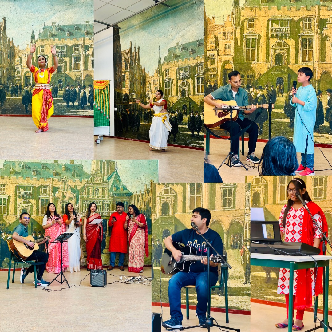 Shri Rajesh Sinha, Attache, Embassy of India, The Hague attended Bengali New Year's programme 'Poila Baisak', organised by Team Haarlem Sarbojonin on 13 April 2024 in Haarlem 🇳🇱 & conveyed Embassy's wishes on the occasion to the community. @IndianDiplomacy @DiasporaDiv_MEA