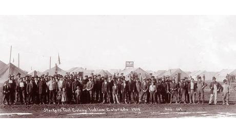 #OtD 20 Apr 1914 US troops opened fire with machine guns and set fire to tents in a camp of striking miners and their families in Ludlow, Colorado. They burned two women, 11 children and shot 13 others. None were prosecuted stories.workingclasshistory.com/article/9243/l…