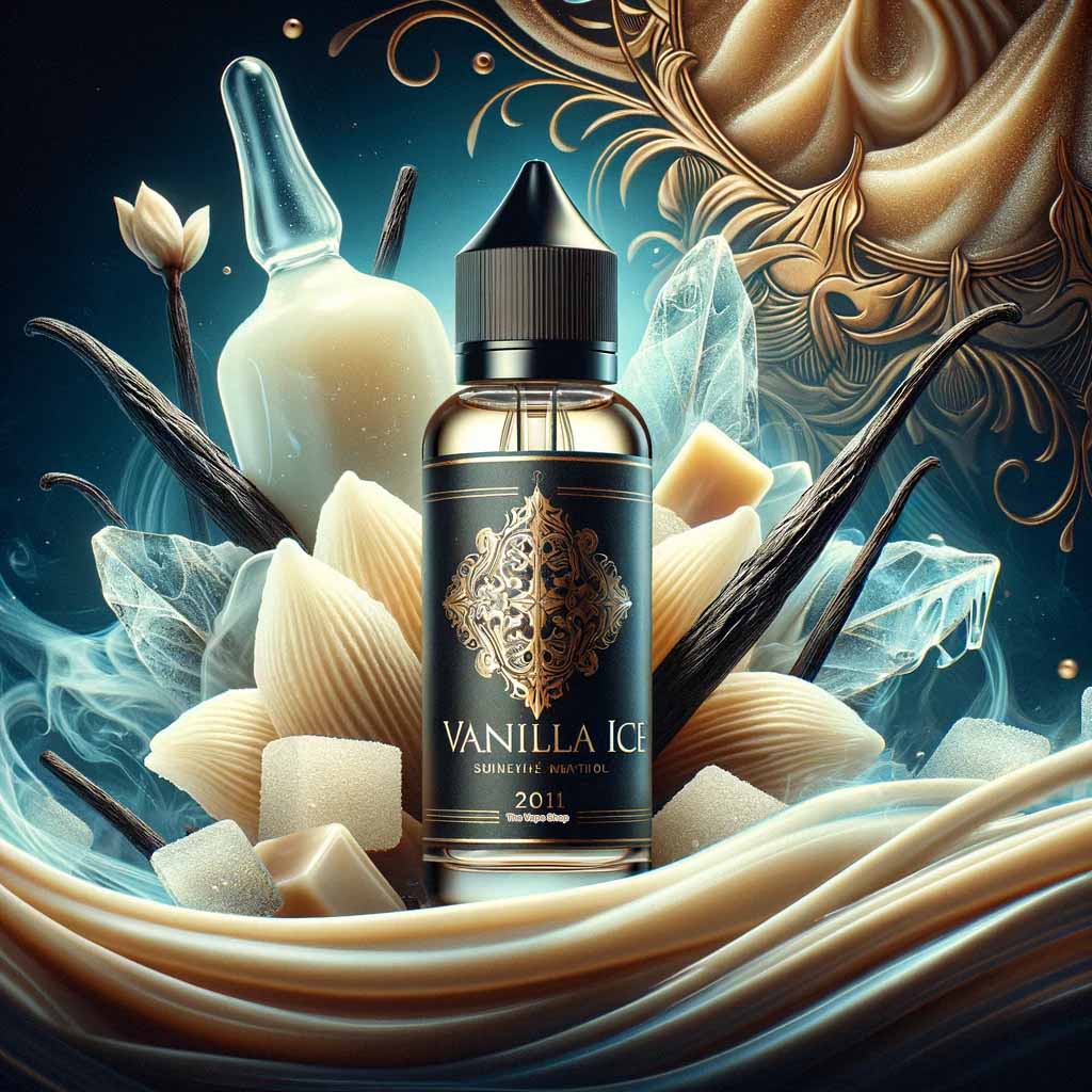 🍦❄️ Elevate your vape game with our Vanilla Ice e-liquid this Tuesday! 🍦❄️ Indulge in the perfect blend of rich vanilla and ice-cool flavour for a refreshing twist on a classic favourite.  😋💨 thevapeshop.co.uk/eliquids/minty… #VapeLuxury #VanillaIce #TuesdayTreats 🚀