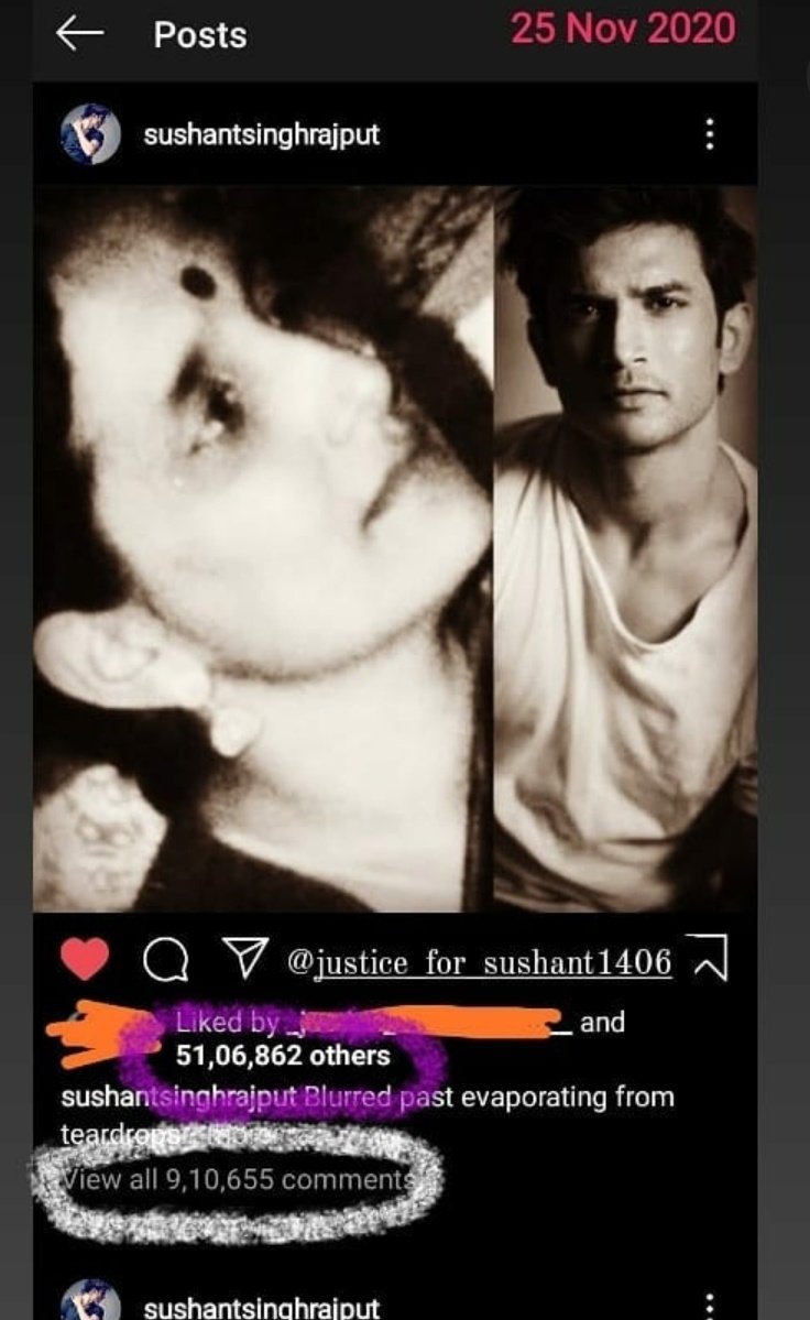 Why were Sushant's last post comments mysteriously deleted and even facing fall in likes as well as followers..? Who is controlling Sushant's SM credentials?? @CBIHeadquarters SSRCase Exposed Ugly Rajneeti