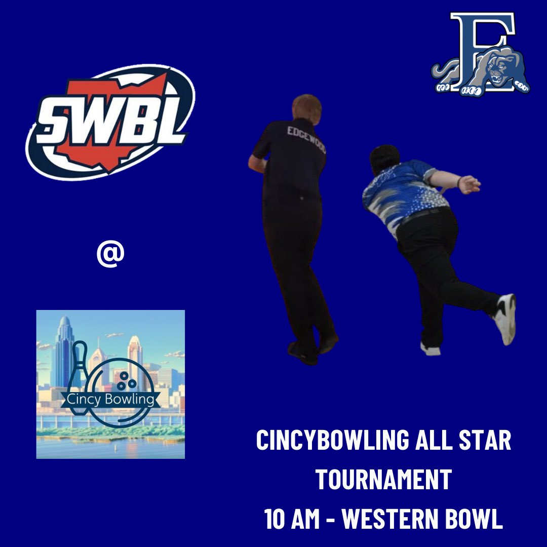 Tourney Day ‼️

As Brandon, and Michael will lace it up for team SWBL. In the <a href="/CincyBowling/">Cincy Bowling</a> All Star Tournament 

📍Western Bowl
⏰ 10 AM

#OneMission

<a href="/TheEdgeAthletic/">TheEdge_Athletics</a> 
<a href="/SWBLSPORTS/">Southwestern Buckeye League</a>