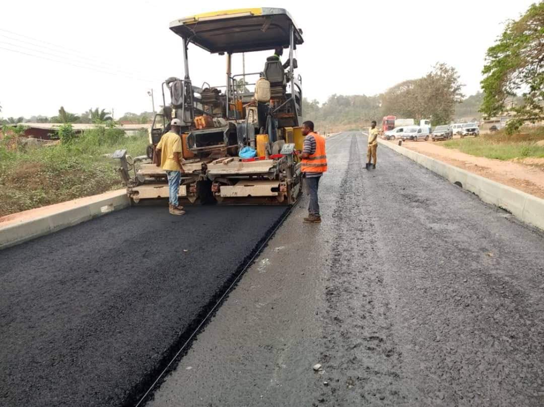 Asphalting of Tacotel roads in the Sekondi-Takoradi Municipality.