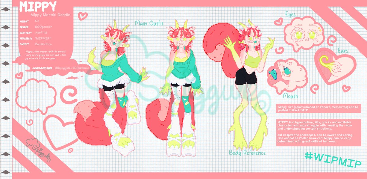Squiggule's tweet photo. ☁ ୨ Elo/@Squiggule
୧ Carrd: https://t.co/S568VEEu6j
🫧 Discord: Squiggule
🫧 Art tag: #WIPMIP
🫧 Alt: @Squibbule
OC TH: https://t.co/2BK6uYVu5X https://t.co/QwaHXa1658