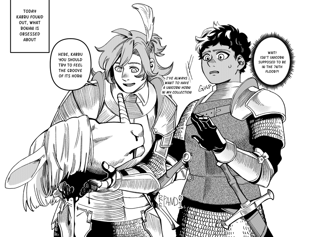 Everybody has their own obsession
Mine's just a lil bit pointy

#dungeonmeshi #kabru 
-24