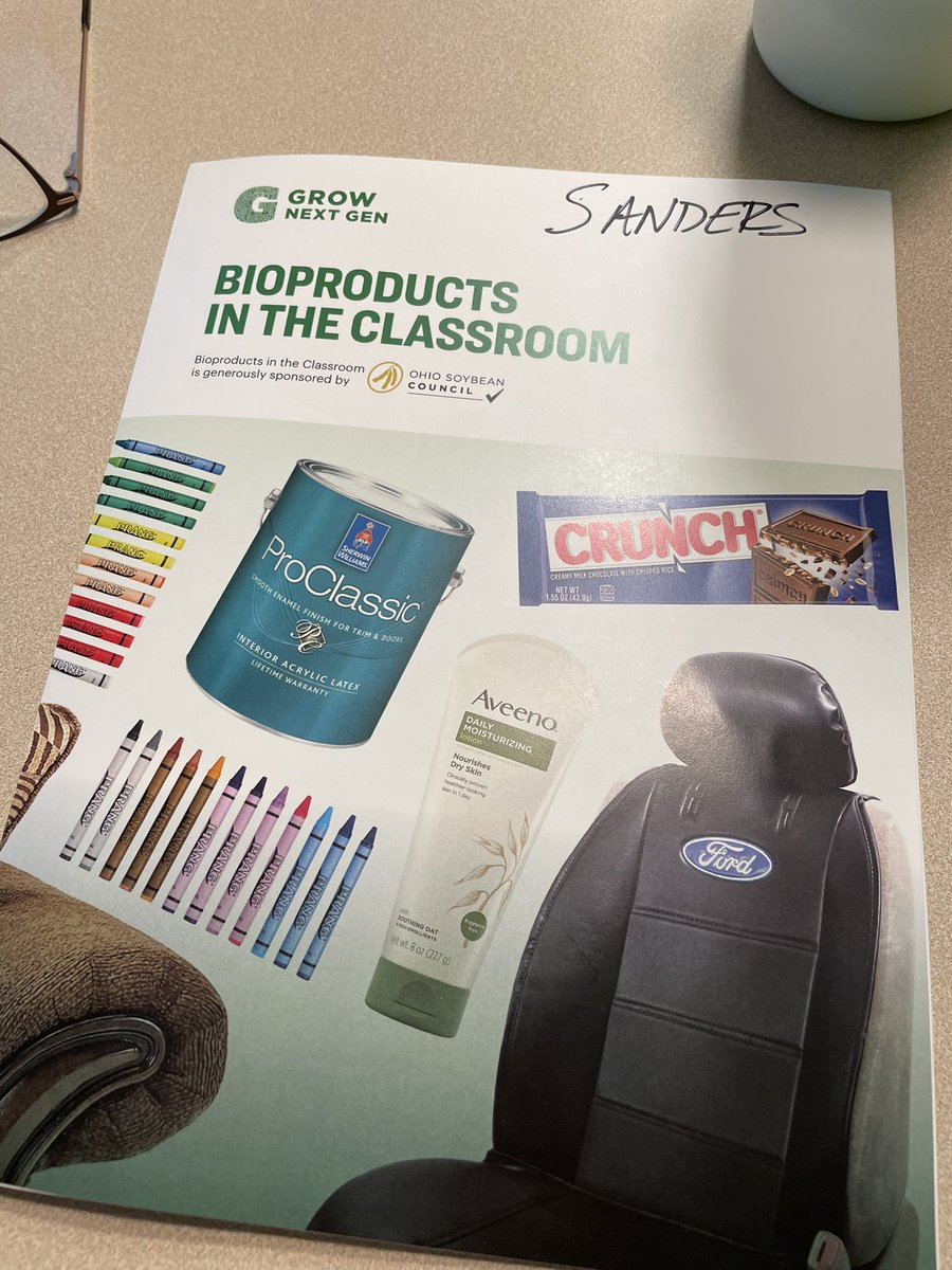 Rachel Sanders (@sandersgisa) on Twitter photo Soy-excited to host the Bioproducts Workshop for <a href="/grownextgen/">GrowNextGen</a> for Ohio Teachers <a href="/GIAcademy/">Global Impact STEM Academy</a> with one of my fellow teachers <a href="/HenzGISA/">Alex Henz</a> this Saturday! Soy-excited to host the Bioproducts Workshop for <a href="/grownextgen/">GrowNextGen</a> for Ohio Teachers <a href="/GIAcademy/">Global Impact STEM Academy</a> with one of my fellow teachers <a href="/HenzGISA/">Alex Henz</a> this Saturday!