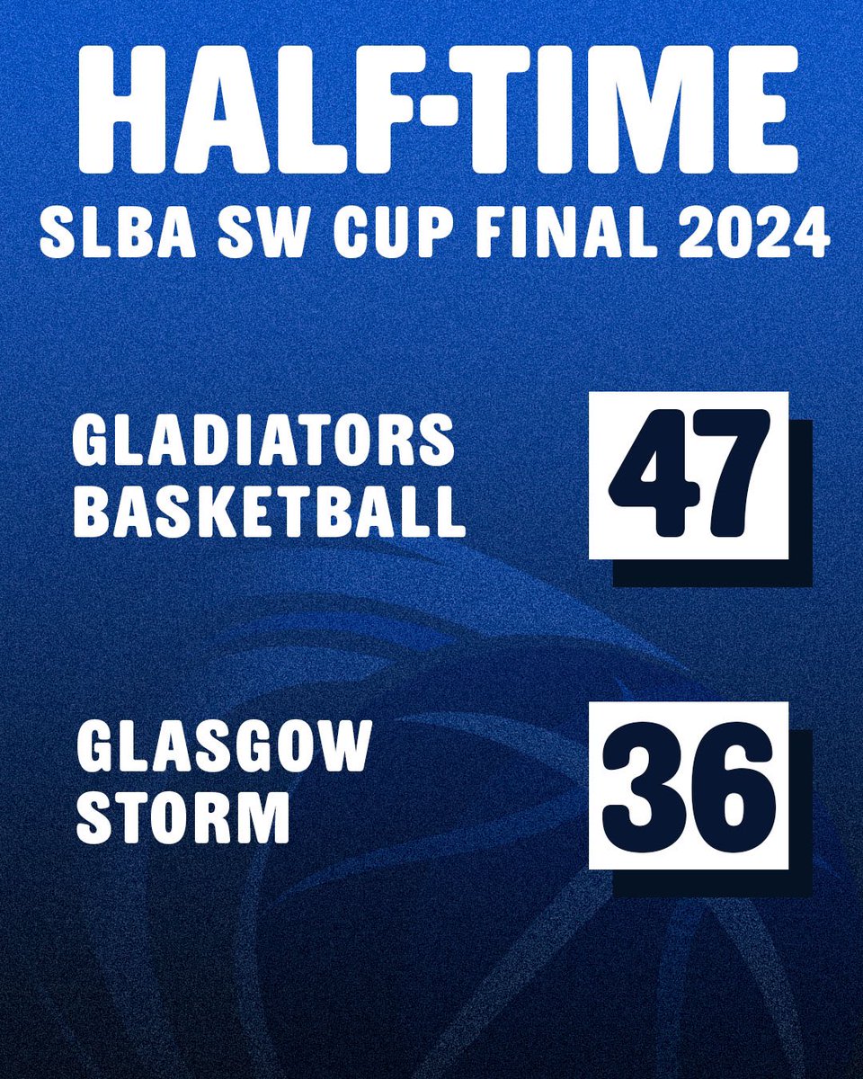 #SLBA | Gladiators lead going into the second half! ⚔️ #OurTeamIsEverything #BattleReady