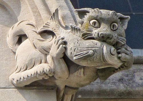 DrSamGeorge1's tweet photo. CAT GARGOYLES &amp; GROTESQUES  Formidable Feline #gargoyles for #Caturday #GothicSpring
Washington National Cathedral; UK cat gargoyle (Birmingham, Hisgett); winged #cat St Vitis Cathedral https://t.co/fHHVJ07dAl