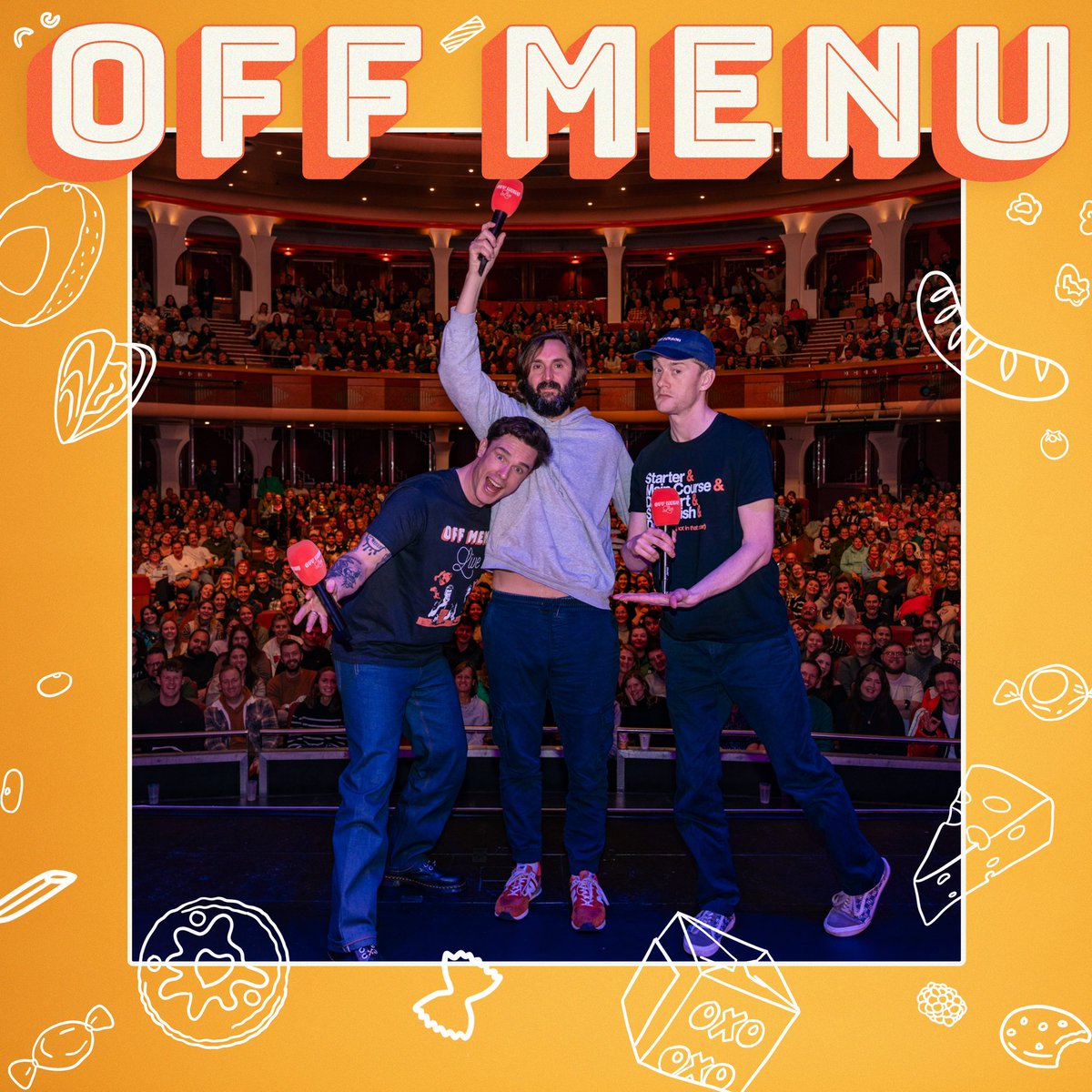New episode of... 🧞‍♂️🍽 Off Menu 🍽🧞‍♂️ with Ed Gamble and James Acaster and special guest... Joe Wilkinson! Live in Brighton 🍽️ Apple: apple.co/4d3cQY5 🍽️ Spotify: open.spotify.com/episode/3vMjby…