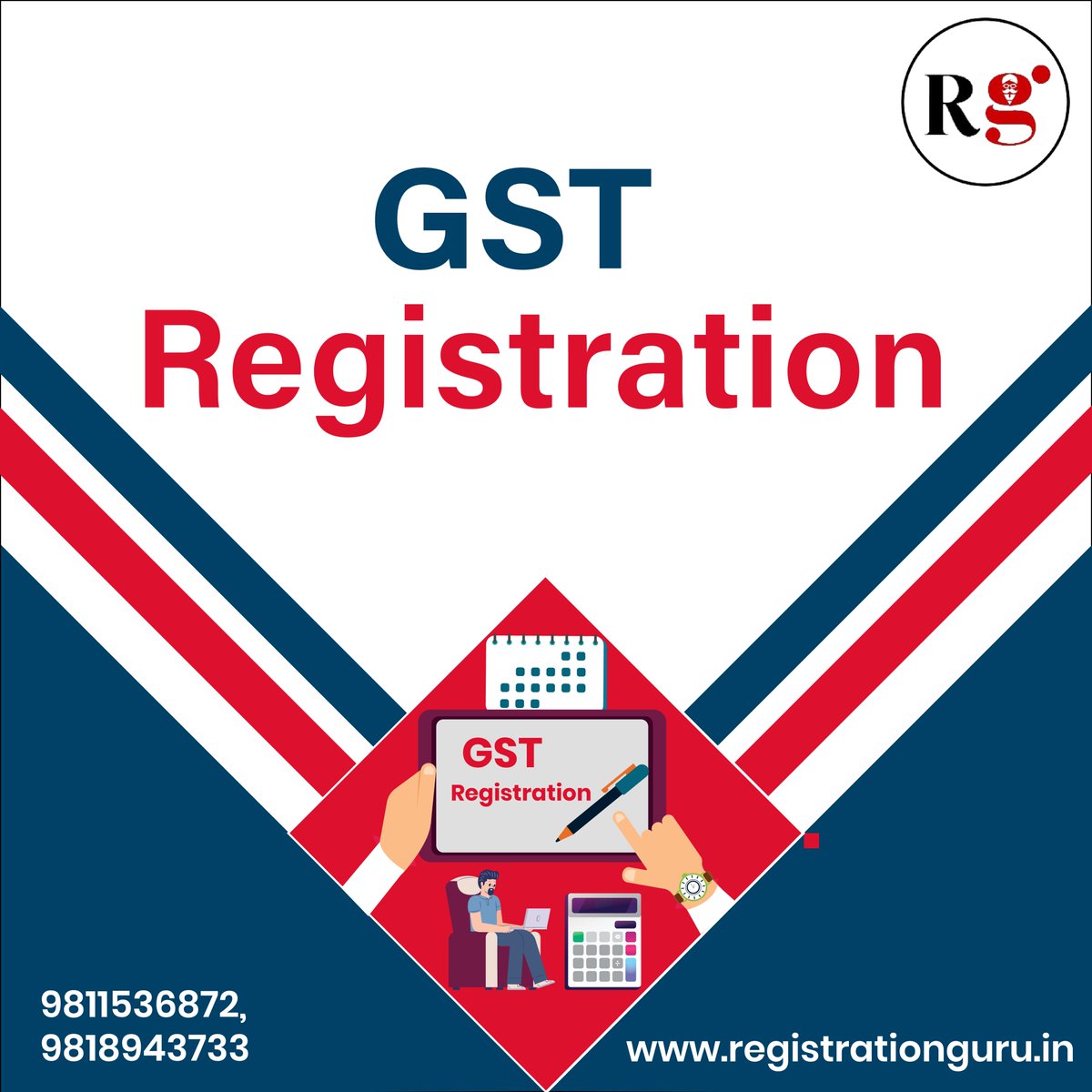 Register the GST number of your company through Registration Guru.

For more information
Call us:- 9811536872
Visit us:- registrationguru.in/gst-registrati…
Email us:- info@registrationguru.in

#Gst #Gstregistration #Gsttax #tax #TaxCompliance #registrationguru #GSTIndia #TaxFiling #GSTIN