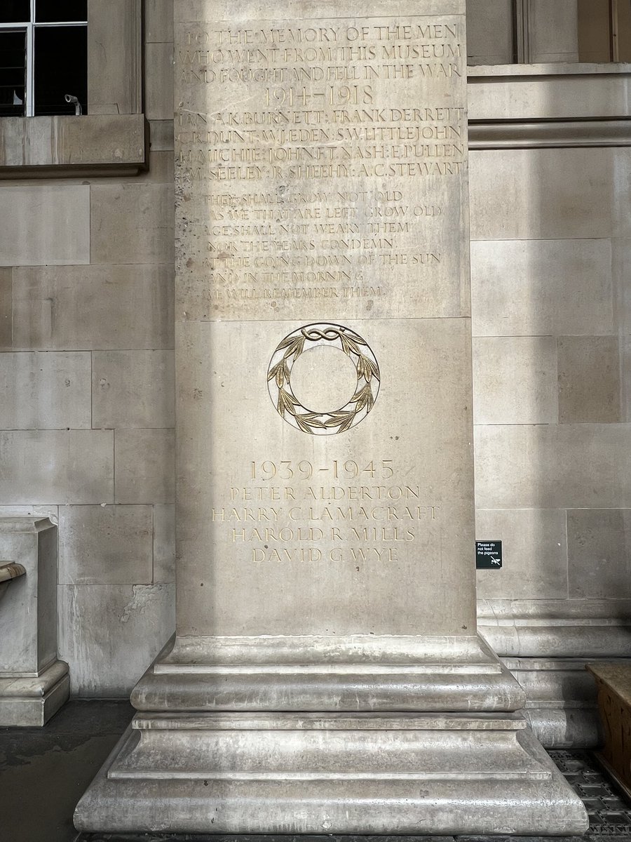 The British Museum’s war memorial.