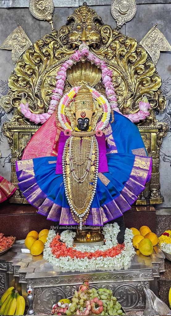 Today's Alankara of Kolhapur Shri Maha Lakshmi..🙏