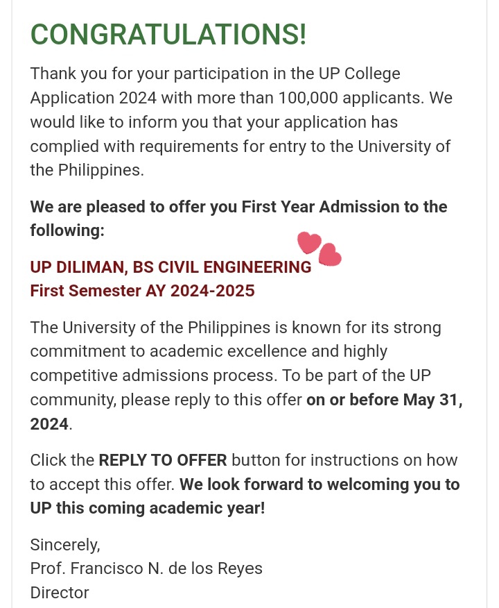 shwnsvu's tweet photo. [ #studytwtph ]

UPDATE ! 🔆
— this account is basically dead but hey, your boy ay nakapasok sa up (with my dream course) !! congratulations to my fellow passers and to all na waitlisted or waiting for recon, let's do our best !! 🫂 https://t.co/Ru8h0bpOlA
