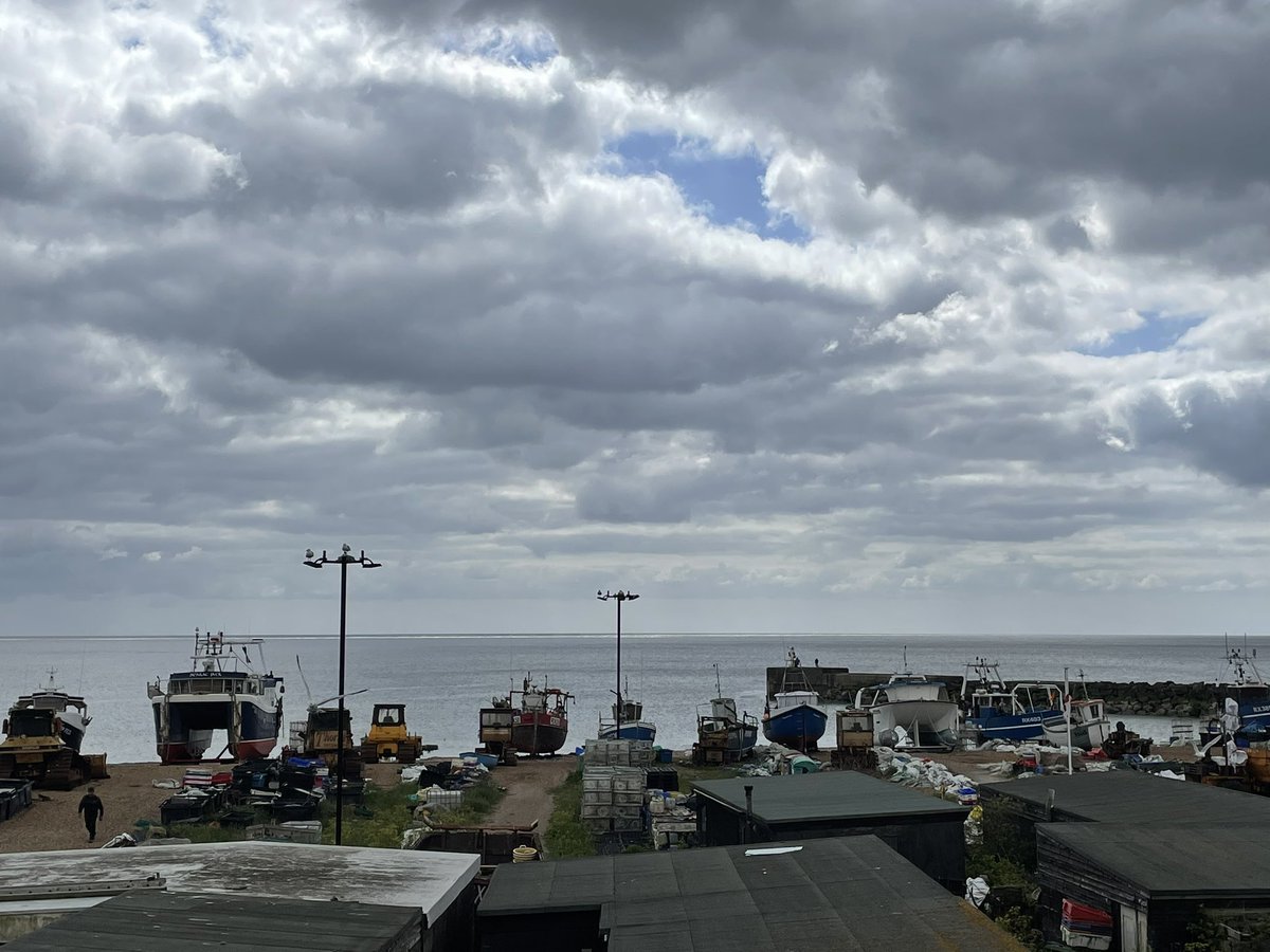 Coffee with a view at @_art_on_sea Good sounds too: Nancy and Lee, Ramones, Spectrum…