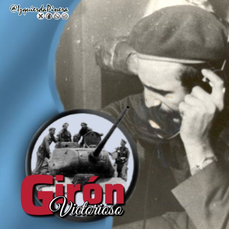 'Hoy es un día de gloria que nada ni nadie podrá borrar de la historia. Recordando la proeza, recordando a los caídos, recordando a los hijos humildes del pueblo que asestaron un golpe demoledor al orgullo y prepotencia del imperio...' #Fidel #GironVictorioso #CubaCoopera