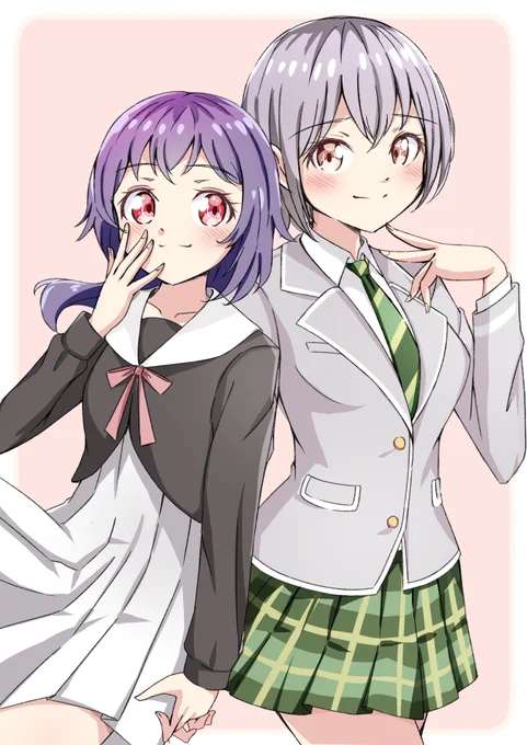 酉褒さんからのリクエストで星屑テレパスから子ノ星穂波ちゃんを描かせて頂きました!(中の人繋がりで燈ちゃんも一緒に)#小ノ星穂波 #星屑テレパス #高松燈 #バンドリ 