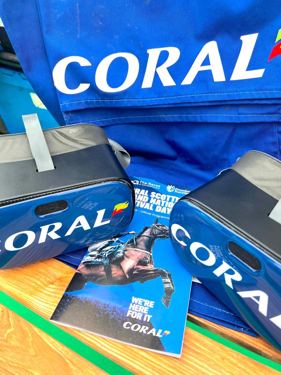 Ready to race? 🏇🏴󠁧󠁢󠁳󠁣󠁴󠁿

We’re at @ayrracecourse for the @Coral Scottish Grand National. Come experience the thrill of a race and try out the #JockeyCamVRExperience.