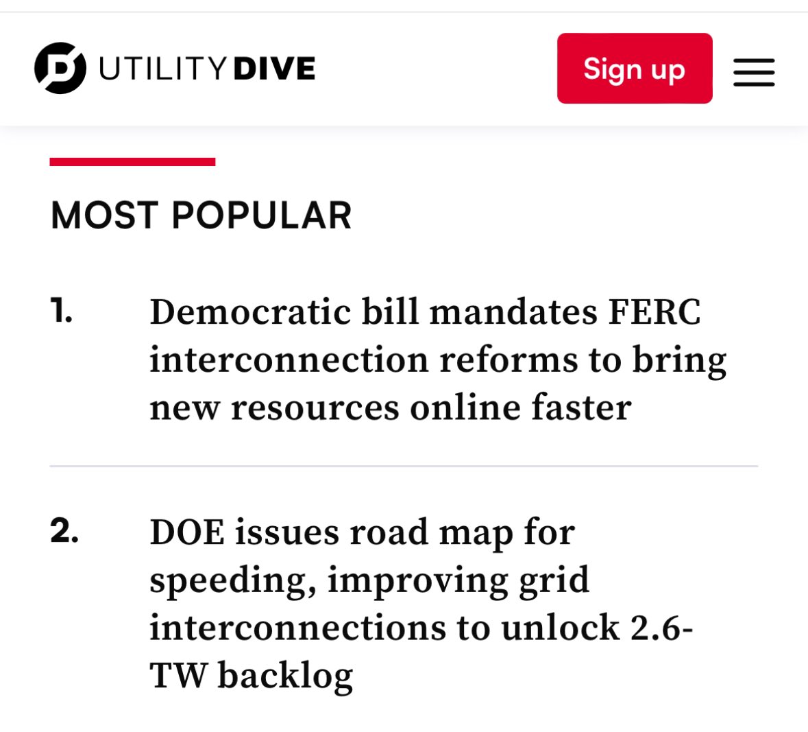 Notable to see two most popular @UtilityDive articles both related to connect & manage right now, and #1 highlight on their Weekender newsletter.