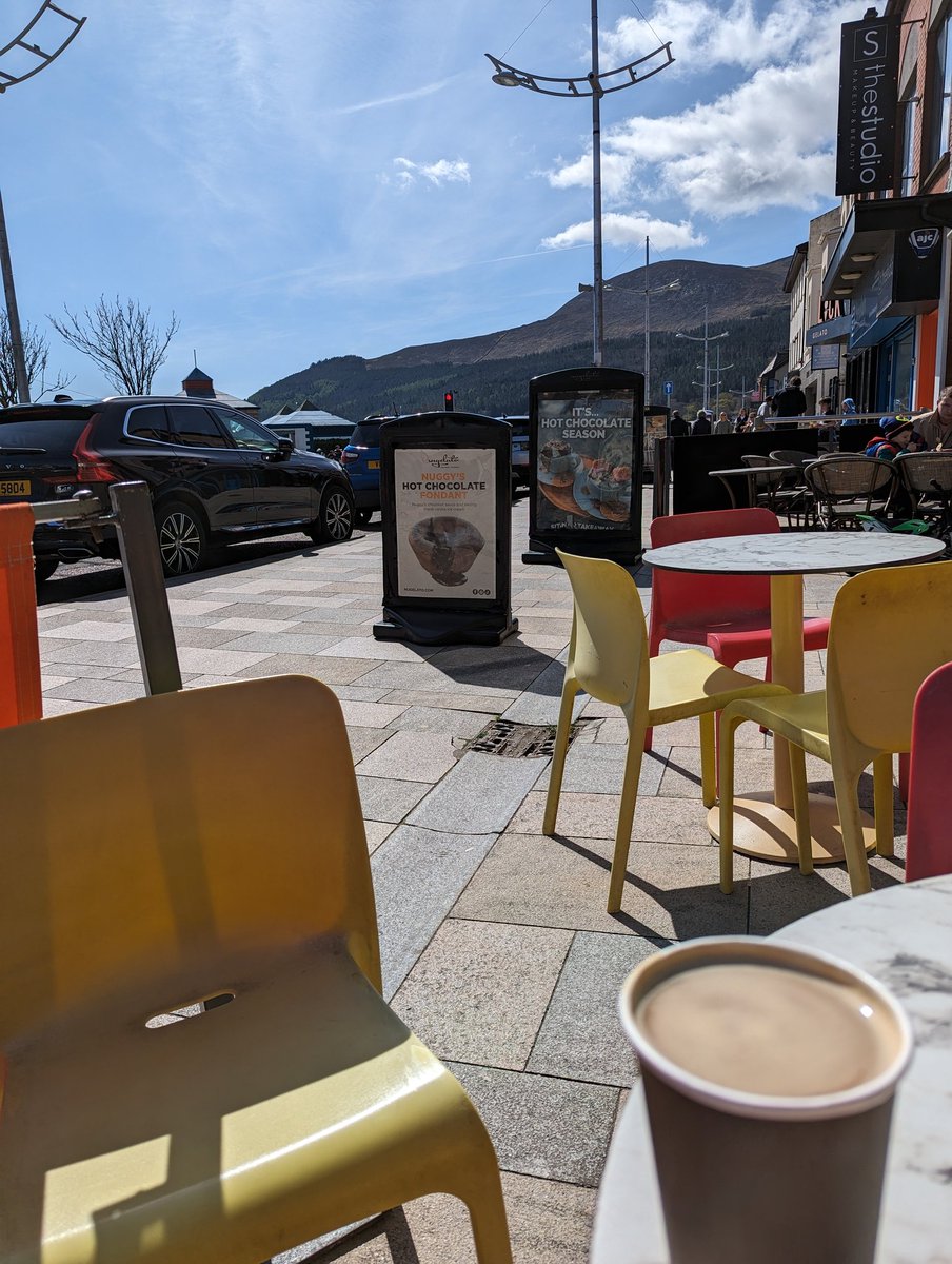 Sunny coffee in Newcastle 
#MourneMountains