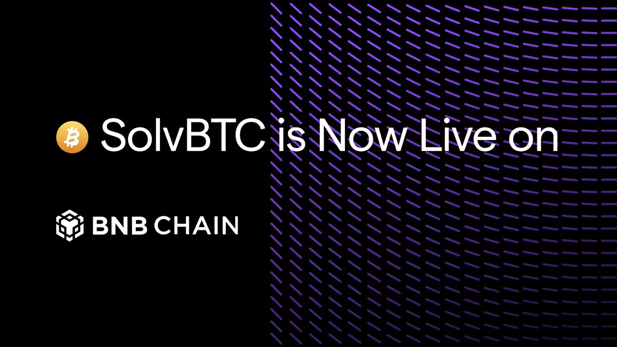 SolvProtocol's tweet photo. SolvBTC is now live on @BNBCHAIN!

As we expand our horizons, we're thrilled to bring native yield opportunities to the BNB community. Powered by @BNBCHAIN, SolvBTC aims to strengthen the ecosystem and empower its users.

To celebrate the launch, we're offering double XP for users who stake their BTC on the BNB Chain.

Join us as we embark on this journey together!
https://t.co/ctbRbTSkb9
#SolvBTC