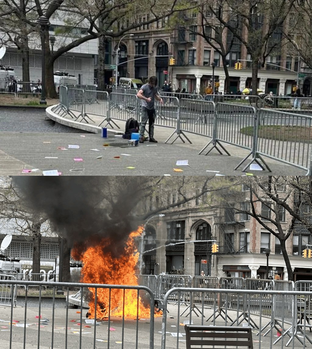 radio_boreal's tweet photo. Murió el hombre que se prendió fuego frente a la corte donde se juzgaba a #Trump
🔴Max Azzarello, de 37 años, murió de quemaduras graves a las 22.30 h (hora local) después de que una ambulancia lo trasladara a la unidad de quemados de un hospital cercano.
#inmolado #EEUU https://t.co/K1jVuVJY9Q