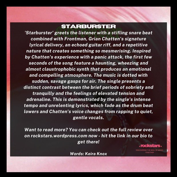 A Beautifully Chaotic, Genre-Bending Single: Fontaines D.C – Starburster Review My review of @fontainesdublin new single is out now over on @rockstarsthepod !! Please go and check it out and share it around! 💚 #indiemusic #singlereview #newmusic rockstarspod.wordpress.com/2024/04/19/a-b…