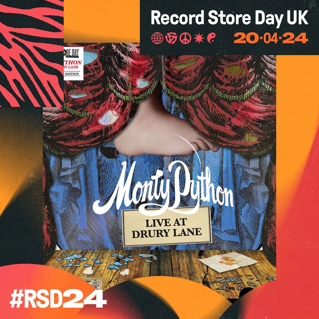 Today we're celebrating @RSDUK with a special, 50th anniversary release of Monty Python Live At Drury Lane! The album features live versions of sketches from Monty Python's Flying Circus. Find your local participating shop and join the party! #RSD24: recordstoreday.co.uk/store-locator/