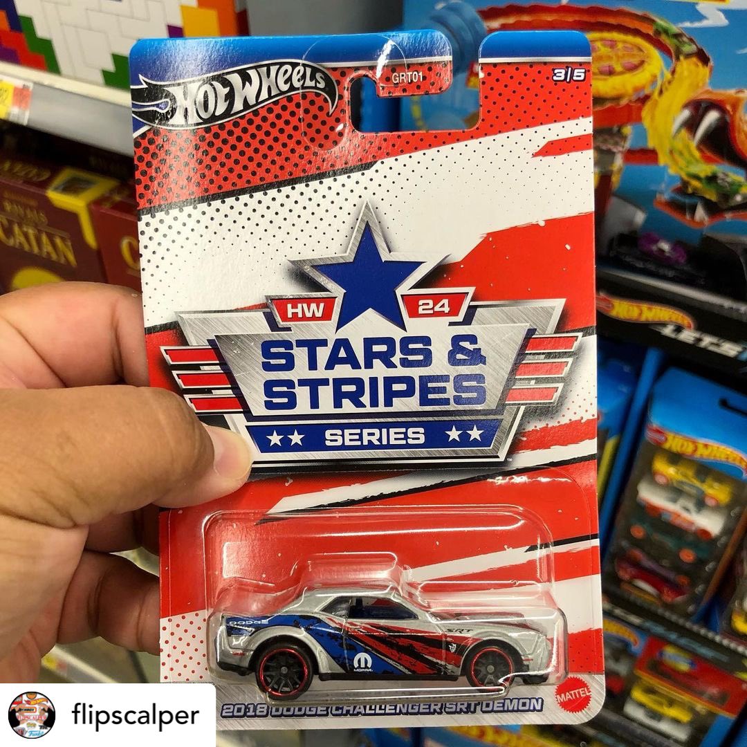 Post @flipscalper

Pretty sweet new Walmart exclusive 2024 Stars And Stripes set 🇺🇸

#srtdemon #shelbygt500 #dodgevipersrt #corvette #copocamaro #walmartfinds #starsandstripes #hotwheels #hotwheelscollector #jdm #diecast #diecastcollectors #diecastcollection #hotwheelscollectors