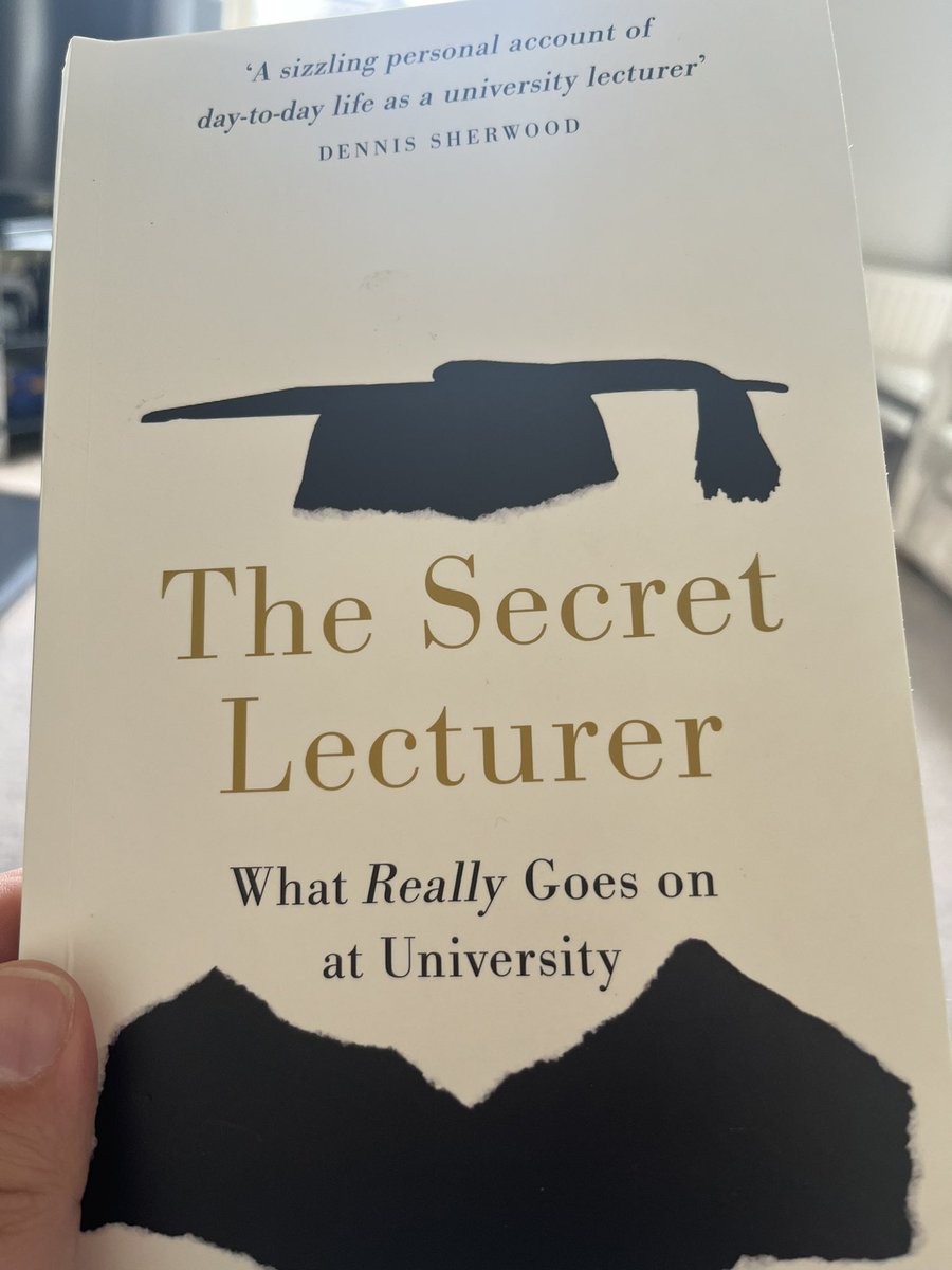 I’m not entirely sure what to make of this. It is worth a read and there are recognisable elements, but I don’t think it answers its own criticism that people don’t know the reality of modern UKHE - it doesn’t actually tell you, it just provides glances