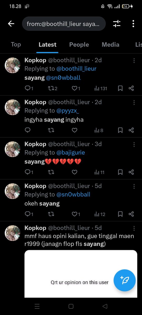 boothill_lieur's tweet image. reply and i'll give u a word to search it on ur profile

i got "sayang"

jingan gue keliatan buaya (ily xianyun)