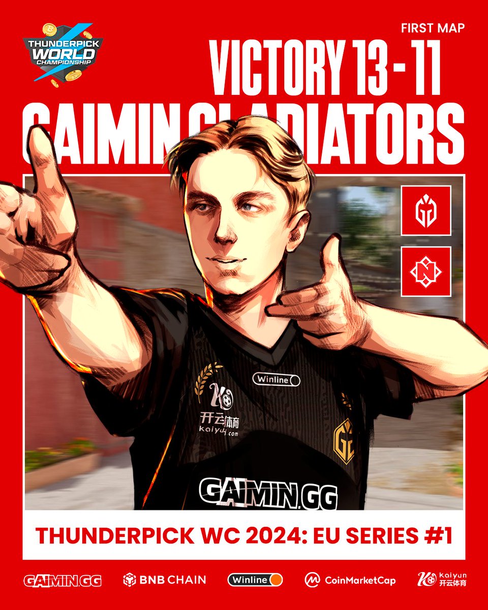 GaiminGladiator's tweet photo. We pulled it off!
Brought it back on our pick!
Map series point will be over on Ancient. LFG
#CS2Gladiators | #AgaintAllOdds https://t.co/dBjbmDLVxY