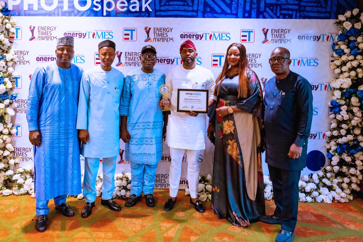 PHOTO NEWS The Group Chief Executive Officer, Nigerian National Petroleum Company Limited, Mr. Mele Kyari has been awarded the Energy Times' GCEO of the Year Award, in recognition of his commitment to accountability, transparency, and performance excellence. The GCEO was