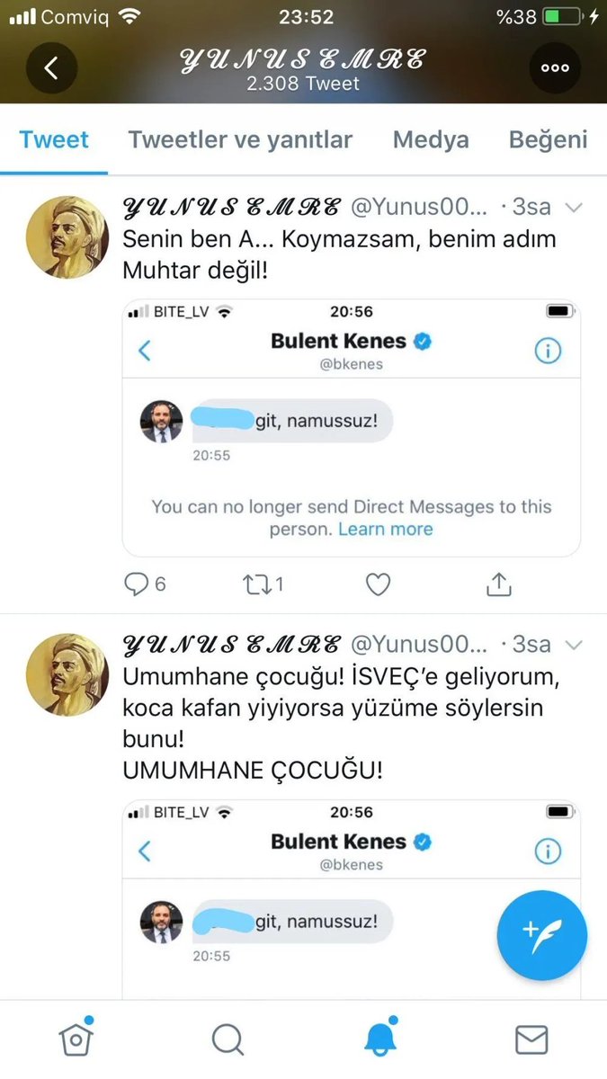 Letonya Muhtarı ve Bülent Keneş, FETÖ'nün iki küfürbaz trolü birbirlerini ölümle tehdit etmişti.