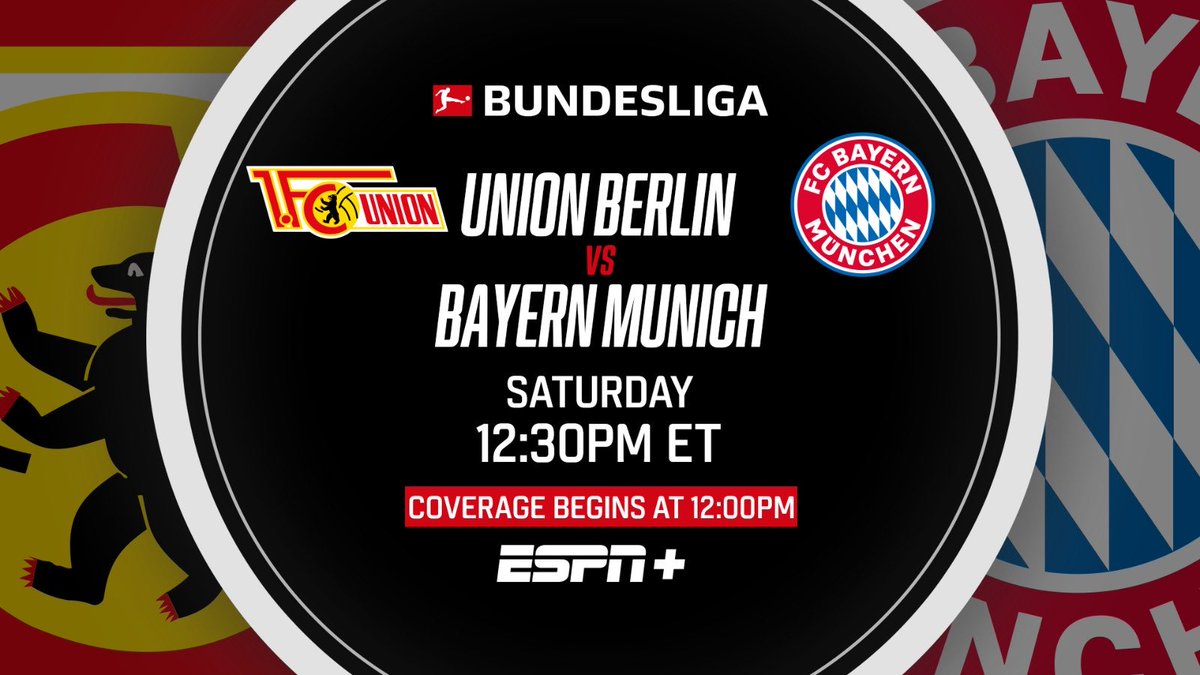 If you’re in the USA, don’t forget a full day of Bundesliga ahead on ESPN+ Give the Goal Arena-Konferenz a try from 09:20 bouncing from game to game. I‘m on the world feed for the later game in Köpenick with ⁦@juliasimic⁩, Union-Bayern.