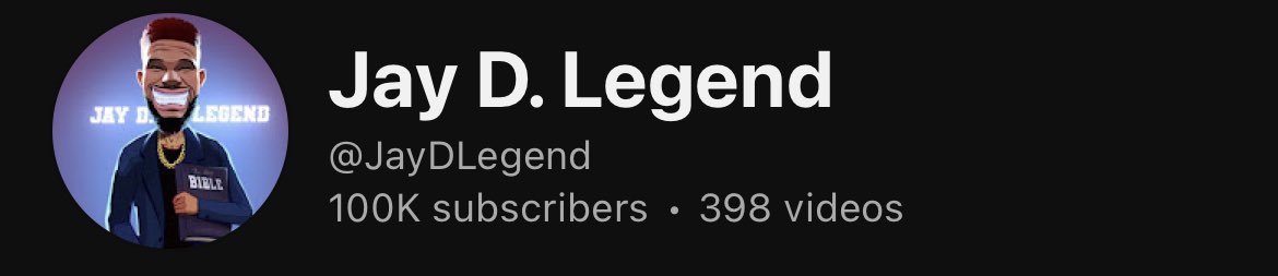 JayDlegend's tweet photo. I never thought this day would come. But here we are. 100k… I doesn’t feel real but it’s here. One of the things I’ve wanted the most in my life and it’s here. I don’t have my full thoughts together as I have to go on a road trip with the family right now… but THANK YOU ALL! 🥹 https://t.co/56Dy13bhbY
