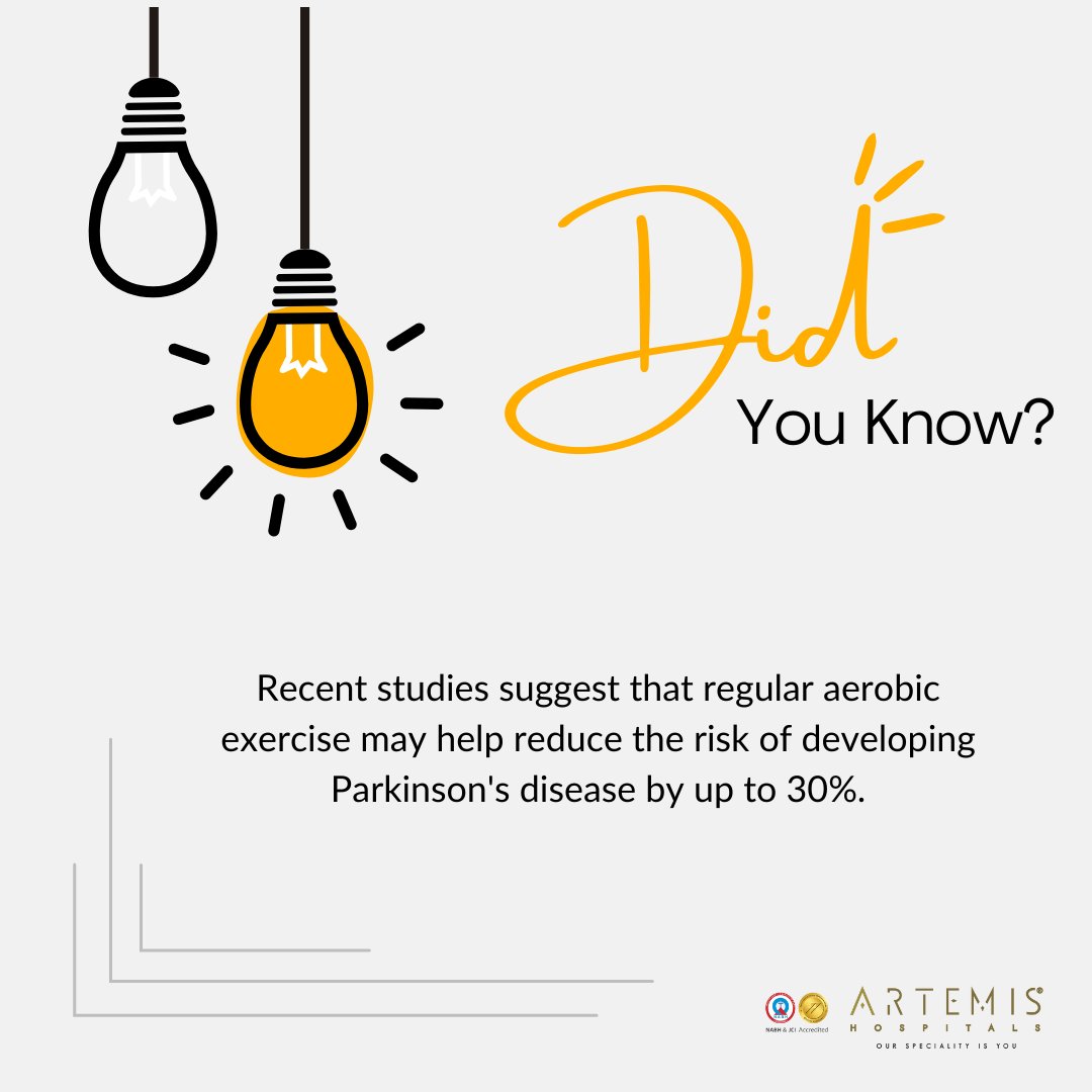 Did you know? Recent studies suggest regular aerobic exercise may help reduce the risk of developing Parkinson's disease by up to 30%!
To learn more about me, visit: asgaralisiddiquee.com.

#parkinsons #parkinsonsawareness #artemishospitals